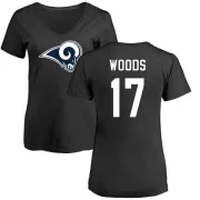 Robert Woods Women's Los Angeles Rams Name & Number Logo Slim Fit T-Shirt - Black