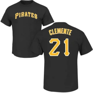 Roberto Clemente Pittsburgh Pirates Name & Number T-Shirt - Black