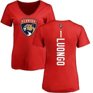 Roberto Luongo Women's Florida Panthers Backer T-Shirt - Red