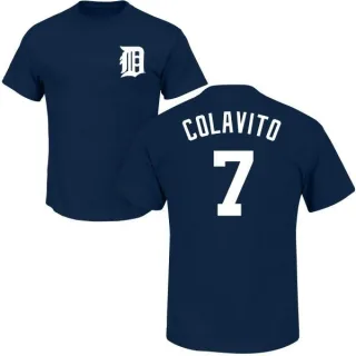 Rocky Colavito Detroit Tigers Name & Number T-Shirt - Navy