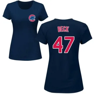 Rod Beck Women's Chicago Cubs Name & Number T-Shirt - Navy