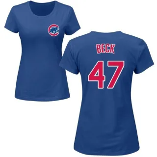 Rod Beck Women's Chicago Cubs Name & Number T-Shirt - Royal