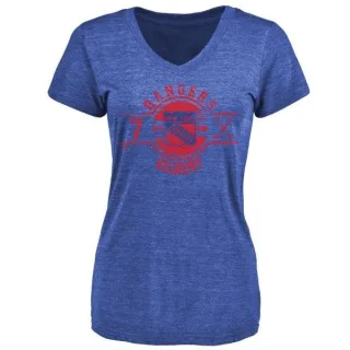 Rod Gilbert Women's New York Rangers Insignia Tri-Blend T-Shirt - Royal