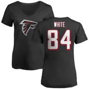 Roddy White Women's Atlanta Falcons Name & Number Logo Slim Fit T-Shirt - Black