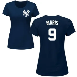 Roger Maris Women's New York Yankees Name & Number T-Shirt - Navy