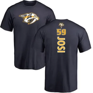 Roman Josi Nashville Predators Backer T-Shirt - Navy