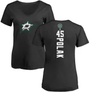 Roman Polak Women's Dallas Stars Backer T-Shirt - Black