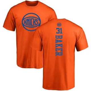 Ron Baker New York Knicks Orange One Color Backer T-Shirt