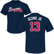 Ronald Acuna Atlanta Braves Name & Number T-Shirt - Navy