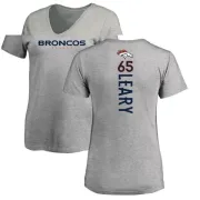 Ronald Leary Women's Denver Broncos Backer V-Neck T-Shirt - Ash