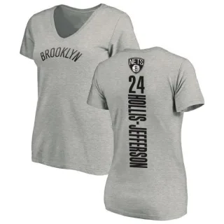 Rondae Hollis-Jefferson Women's Brooklyn Nets Ash Backer T-Shirt