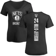 Rondae Hollis-Jefferson Women's Brooklyn Nets Black Backer T-Shirt