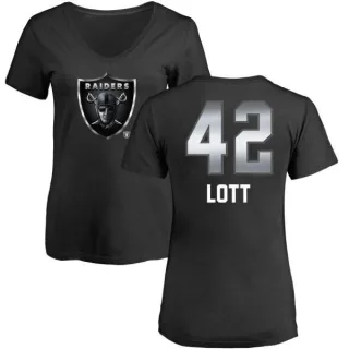 Ronnie Lott Women's Oakland Raiders Midnight Mascot T-Shirt - Black