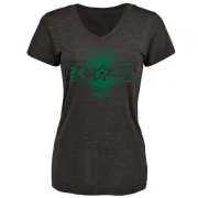 Roope Hintz Women's Dallas Stars Insignia Tri-Blend T-Shirt - Black