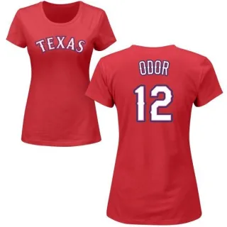 Rougned Odor Women's Texas Rangers Name & Number T-Shirt - Red