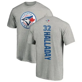 Roy Halladay Toronto Blue Jays Backer T-Shirt - Ash