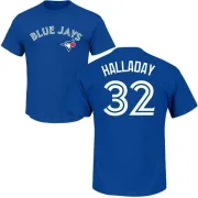 Roy Halladay Toronto Blue Jays Name & Number T-Shirt - Royal