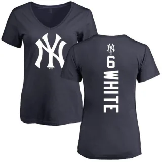 Roy White Women's New York Yankees Backer Slim Fit T-Shirt - Navy