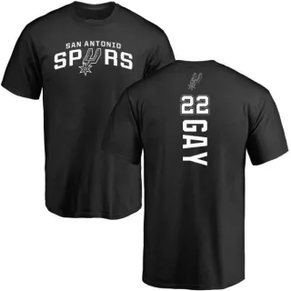 Rudy Gay San Antonio Spurs Black Backer T-Shirt