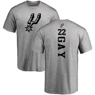 Rudy Gay San Antonio Spurs Heathered Gray One Color Backer T-Shirt