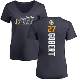 Rudy Gobert Women's Utah Jazz Navy Backer T-Shirt