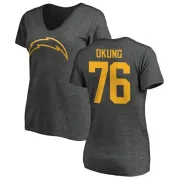 Russell Okung Women's Los Angeles Chargers One Color T-Shirt - Ash