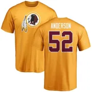 Ryan Anderson Washington Redskins Name & Number Logo T-Shirt - Gold