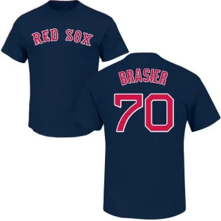 Ryan Brasier Boston Red Sox Name & Number T-Shirt - Navy