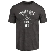 Ryan Burr Chicago White Sox Base Runner Tri-Blend T-Shirt - Black