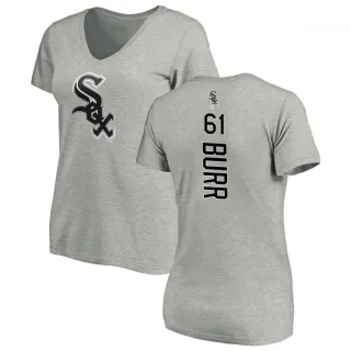 Ryan Burr Women's Chicago White Sox Backer Slim Fit T-Shirt - Ash