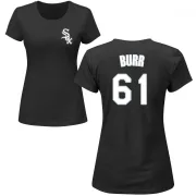 Ryan Burr Women's Chicago White Sox Name & Number T-Shirt - Black