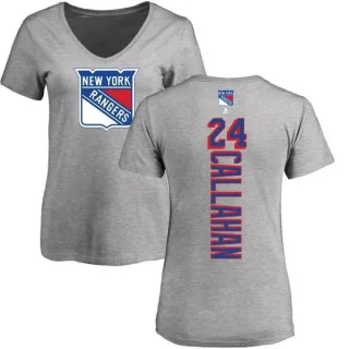 Ryan Callahan Women's New York Rangers Backer T-Shirt - Ash