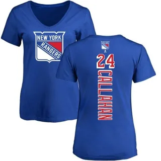 Ryan Callahan Women's New York Rangers Backer T-Shirt - Blue