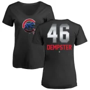 Ryan Dempster Women's Chicago Cubs Midnight Mascot V-Neck T-Shirt - Black