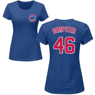 Ryan Dempster Women's Chicago Cubs Name & Number T-Shirt - Royal