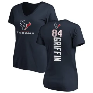 Ryan Griffin Women's Houston Texans Backer Slim Fit T-Shirt - Navy