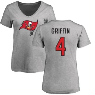 Ryan Griffin Women's Tampa Bay Buccaneers Name & Number Logo Slim Fit T-Shirt - Ash