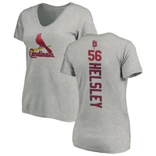 Ryan Helsley Women's St. Louis Cardinals Backer Slim Fit T-Shirt - Ash