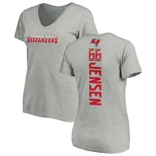 Ryan Jensen Women's Tampa Bay Buccaneers Backer V-Neck T-Shirt - Ash