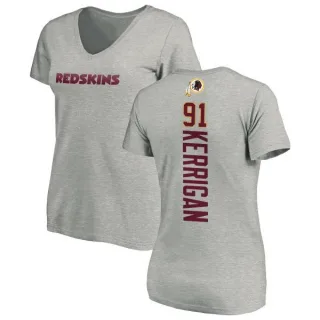 Ryan Kerrigan Women's Washington Redskins Backer V-Neck T-Shirt - Ash