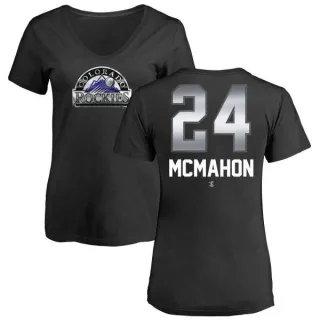 Ryan McMahon Women's Colorado Rockies Midnight Mascot V-Neck T-Shirt - Black