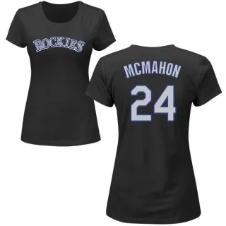 Ryan McMahon Women's Colorado Rockies Name & Number T-Shirt - Black