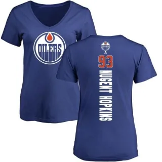 Ryan Nugent-Hopkins Women's Edmonton Oilers Backer T-Shirt - Royal