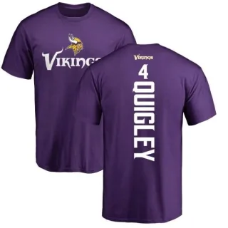 Ryan Quigley Minnesota Vikings Backer T-Shirt - Purple