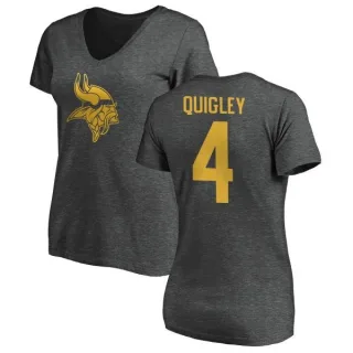 Ryan Quigley Women's Minnesota Vikings One Color T-Shirt - Ash