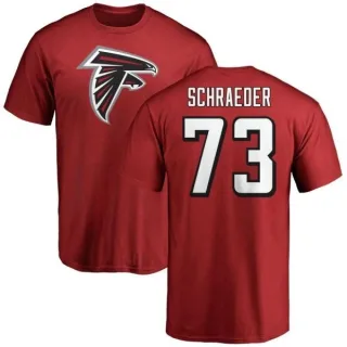 Ryan Schraeder Atlanta Falcons Name & Number Logo T-Shirt - Red