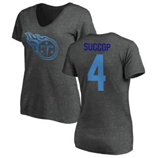 Ryan Succop Women's Tennessee Titans One Color T-Shirt - Ash