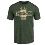 Ryan Suter Minnesota Wild Insignia Tri-Blend T-Shirt - Green