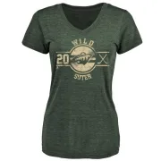 Ryan Suter Women's Minnesota Wild Insignia Tri-Blend T-Shirt - Green