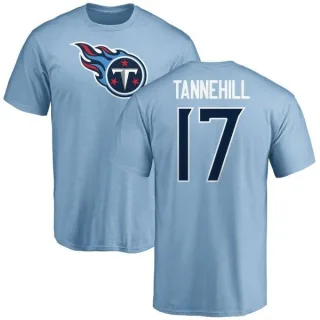 Ryan Tannehill Tennessee Titans Name & Number Logo T-Shirt - Light Blue